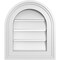 Ekena Millwork Round Top Surface Mount PVC Gable Vent: Functional, w/ 2"W x 1-1/2"P Brickmould Frame, 12"W x 14"H GVPRT12X1402SF - alternate 1